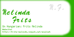 melinda frits business card